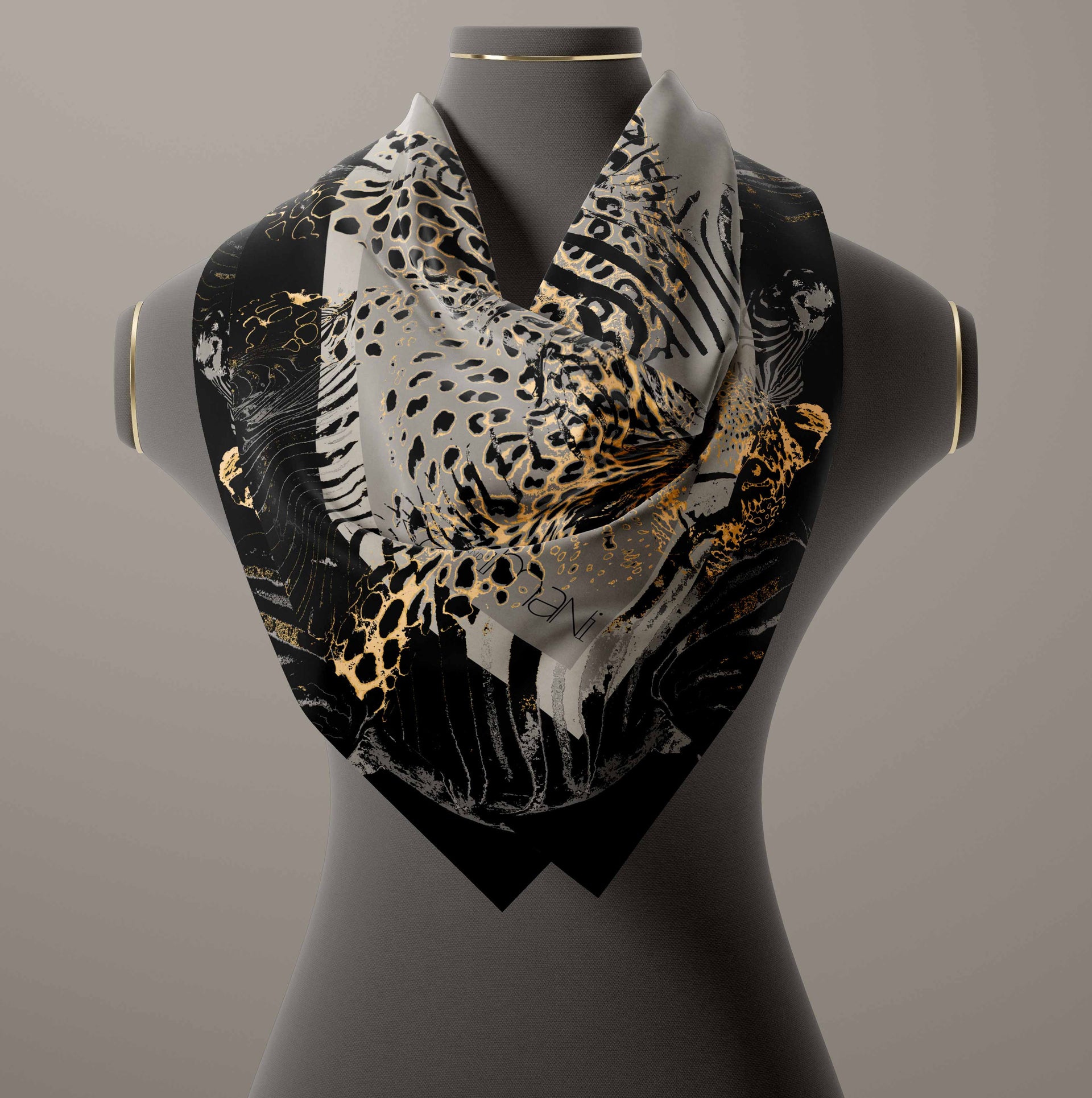 Leopard print Silk Scarf