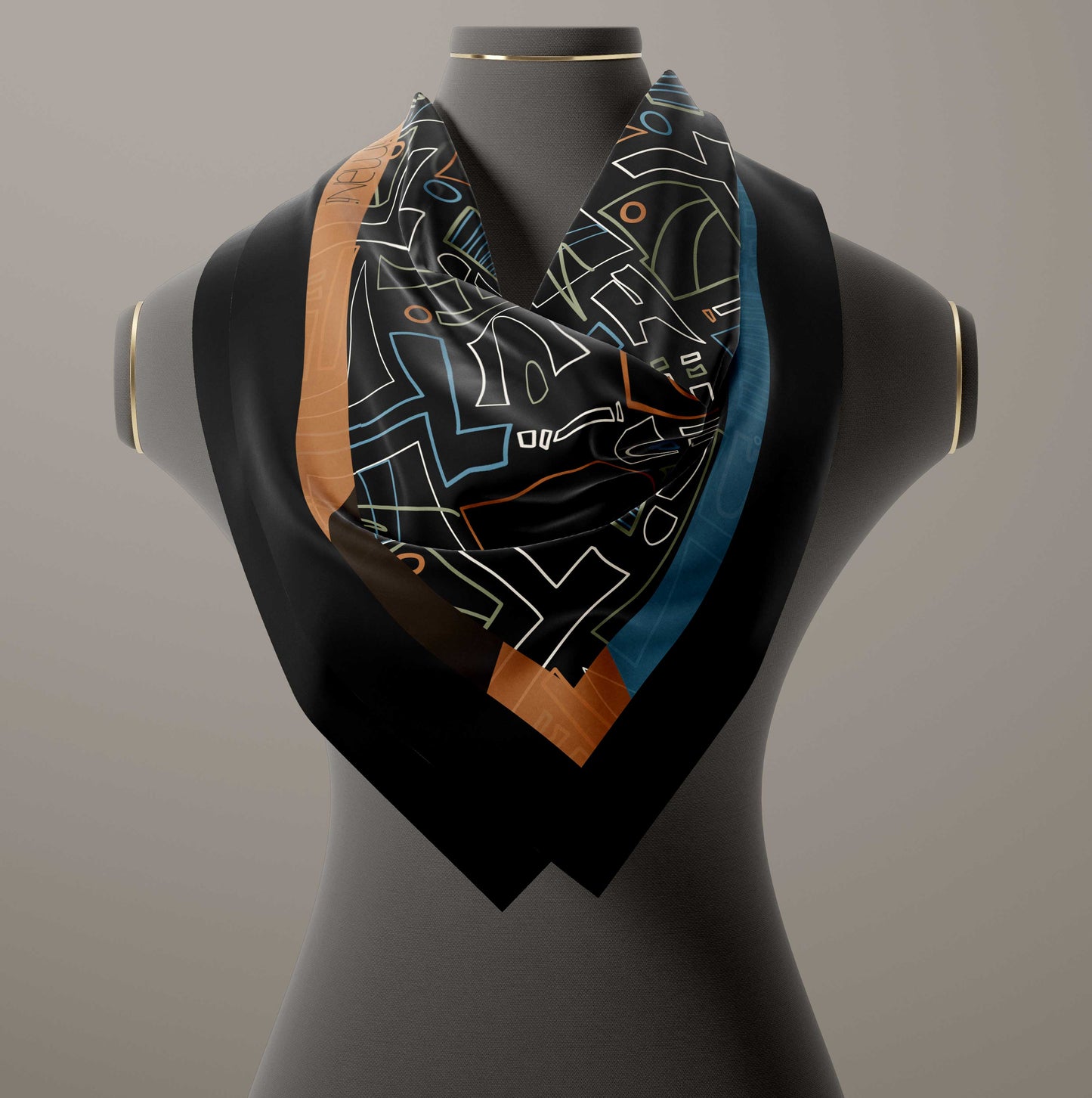 Lines and Crossroads Moroccan Spices Scarf