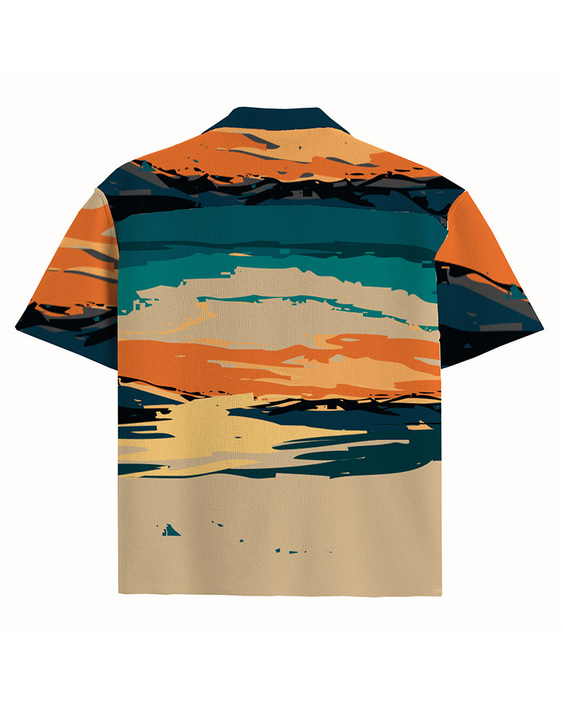 UDO Short Sleeve Camp Shirt | Lamu Sunrise Print