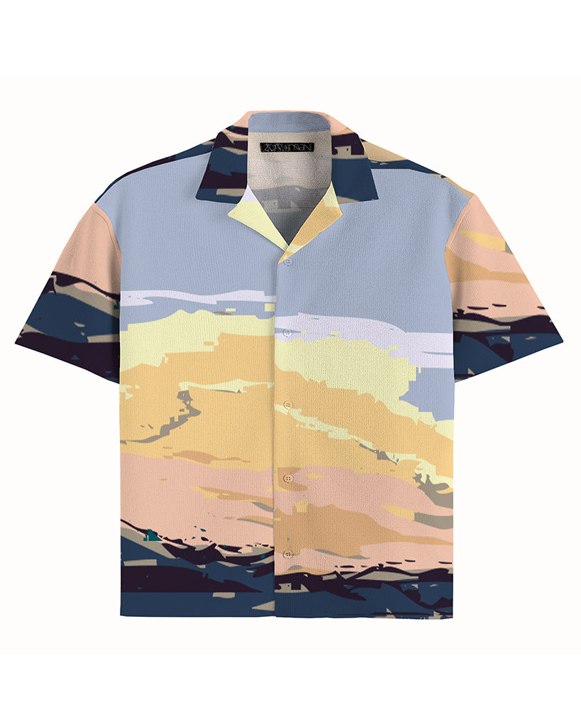 UDO Short Sleeve Camp Shirt | Lamu Sunset Print